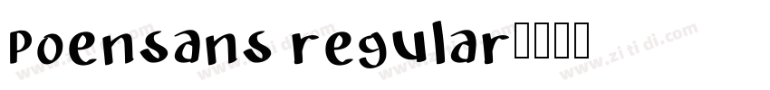 poensans regular字体转换 poensans regular字体转换